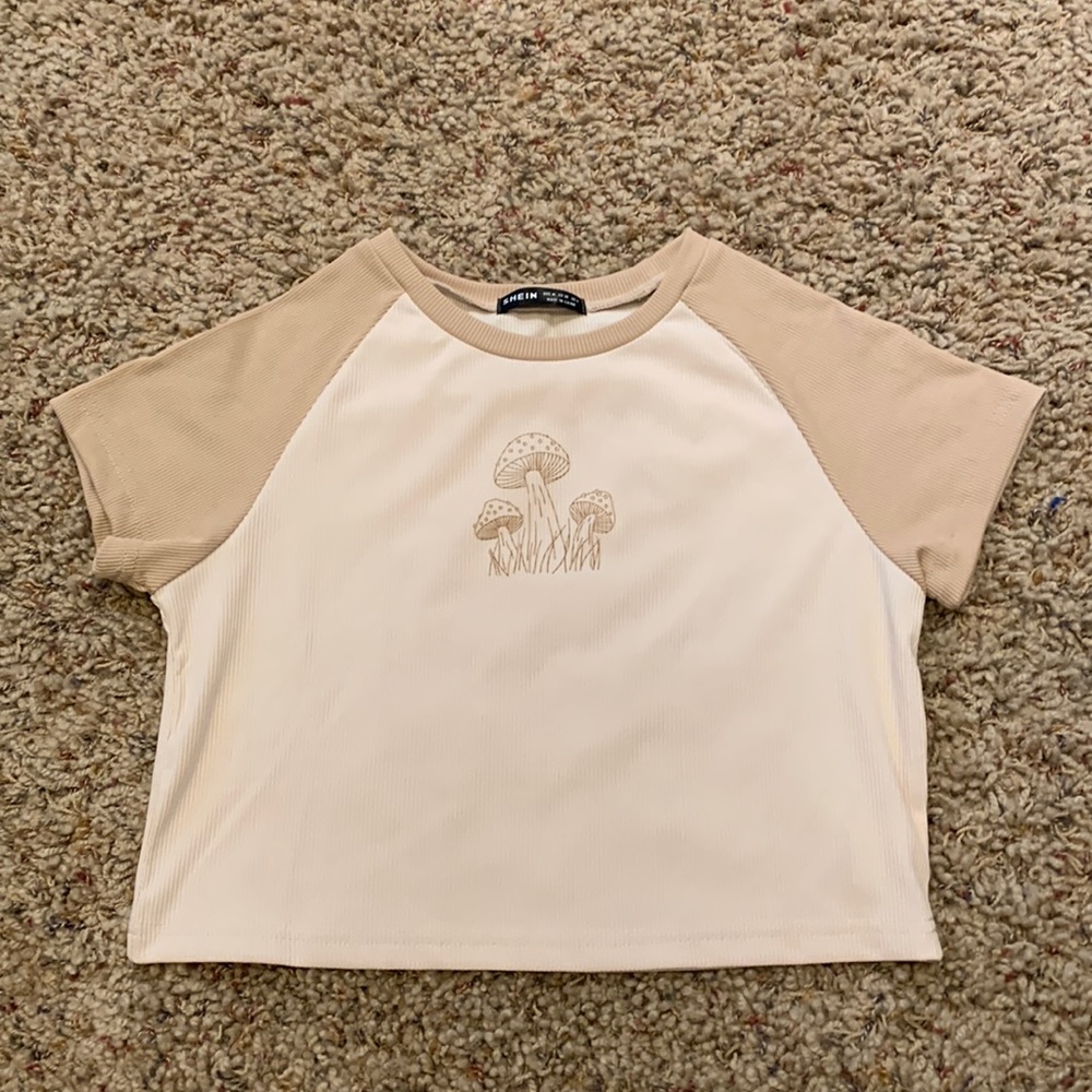 SHEIN mushroom tee